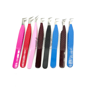 Pince à épiler pour extensions de cils de haute qualité, ensemble personnalisé avec embout personnalisé pour cils, poignée diamantée, antistatique, en acier inoxydable - Product Image 5