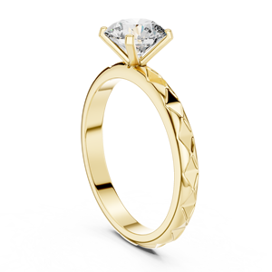 Bague en argent 925 avec diamant de laboratoire de 0,25 ct, taille brillant, certifiée IGI, alliance de mariage à 4 griffes, qualité EF VS1-2, personnalisable - Product Image 5