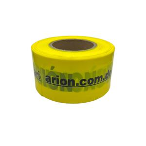 Custom Yellow Background PE Warning Tape <b>Plastic</b> Material with Black <b>Letters</b> Without Adhesive - Product Image 3