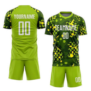 Conjunto de ropa de uniforme de fútbol de alta calidad/Kits de fútbol de equipo Uniformes de fútbol sublimados de secado rápido con logotipo personalizado - Product Image 3