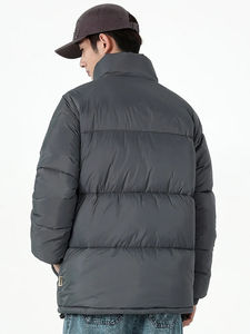 Veste d'hiver personnalisée pour hommes col montant fermeture éclair complète vêtements décontractés manteaux de haute qualité veste rembourrée pour hommes - Product Image 3