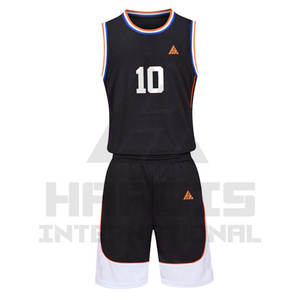 Conjunto de uniforme de baloncesto bordado Reversible con diseño de sublimación personalizado, el mejor uniforme de camiseta de baloncesto para hombres al por mayor - Product Image 2