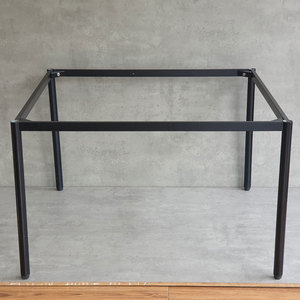 OMA I HCOM007 Design Minimaliste 120x120cm Pieds en Fer à Assembler pour Table Modulable 2-en-1 - Product Image 3
