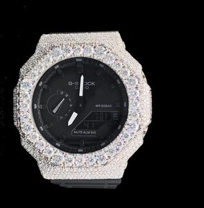 Montre unisexe VVS Moissanite Bustdown, montre de laboratoire à diamants, montre hip hop, montre de luxe, montre pour homme faite à la main - Product Image 1