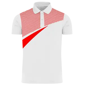 Groothandel Op Maat Bedrukte Golf Polo T-Shirts Slim Fit Polyester Sport Workout Shirts Voor Mannen Voor Gym En Sportactiviteiten
