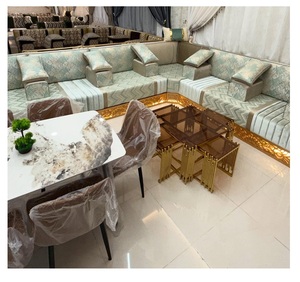 Sofá estilo Majlis árabe, diseño clásico, elegante conjunto para sala de estar, asientos de esquina de lujo, diseño que ahorra espacio - Product Image 1