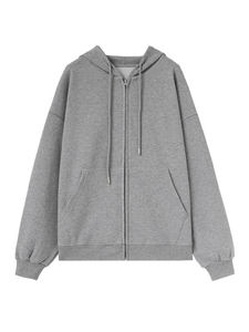 Sweat-shirt à capuche pour femme de haute qualité, prix bas, FOB, avec poche avant, couleur unie, manches longues - Product Image 6