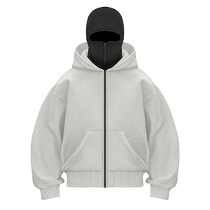 Sudadera con capucha de algodón de invierno 2025 para hombre, colores personalizados, manga larga, transpirable, deportes al aire libre, informal, cubierta de cara completa, capucha - Product Image 2