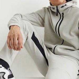 Vente en gros Tenue de sport personnalisée pour hommes Tech Fleece Ensemble deux pièces Sweat à capuche Jogging Jogging survêtement avec pantalon - Product Image 5