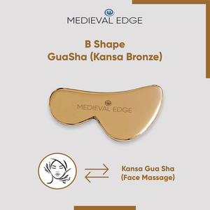 Kansa B-Shape เครื่องมือกัวซาแบบดั้งเดิม100% นวดหน้ากระชับผิวผ่อนคลายรอบคอบริษัทผลิตที่ใหญ่ที่สุด - Product Image 4
