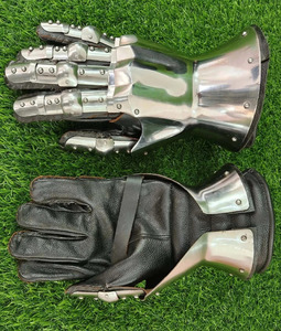 Guanteletes de dedo de acero medieval Shubham | Guantes de armadura funcionales para recreación - Product Image 5