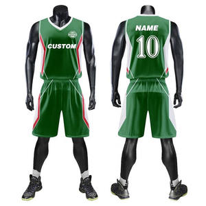 Vente en gros de combinaisons d'échauffement de basket-ball maillot de basket-ball en maille vierge uniformes personnalisés maillot de basket-ball brodé réversible - Product Image 2