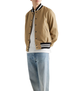 Blouson universitaire en laine de haute qualité, durable, pour l'hiver, avec broderie de logo personnalisée, neuf, style urbain, en toile - Product Image 2