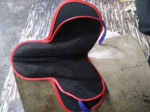 Sillín ecuestre ligero para carreras de caballos, 650 gramos, sintético, Occidental, inglés, nuevo diseño - Product Image 5