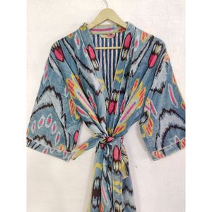 Albornoz Kimono de terciopelo hecho a mano indio para mujer, Maxi vestido de bajo precio, ropa de dormir para verano, Primavera, mayorista, ropa de dormir para mujer - Product Image 6