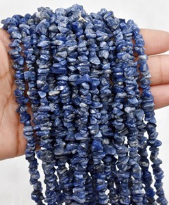 Top Selling Attractive Blue Color Sodalite Uncut <b>Chip</b> Beads Natural Healing <b>Crystals</b> for Jewelry Making Meditation - Product Image 2