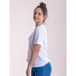 T-Shirt Personalizzata a Maniche Corte per Donna per Merchandising Promozionale - Product Image 6