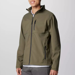Veste bomber softshell pour homme, imperméable, coupe-vent, respirante, design personnalisé, motif patchwork, service OEM - Product Image 3