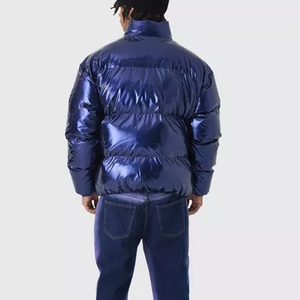 Casual mens puffer <b>jackets</b> with detachable hood breathable <b>padding</b> and <b>waterproof</b> shell for outdoor winter use - Product Image 2