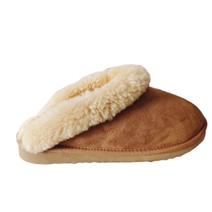 Zapatillas uggs para mujer, Zapatillas de casa de piel de oveja australiana real, zapatillas de Interior de piel de oveja al por mayor de fábrica - Product Image 3
