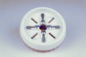 Base de détecteur d'incendie adressable Alfamax AXDB-03 avec sonnette intégrée, alimentation en boucle 24V DC, fonctionnement intelligent, alarme intégrée à 360° - Product Image 4