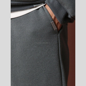 Ensemble de vêtements de sport en molleton unisexe en vrac marque personnalisée surdimensionnée poids lourd supérieur survêtement à capuche en coton éponge français - Product Image 3