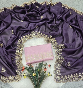 Riddhi fashion High On Demand Factory Price Saree en mousseline de soie pour les fêtes et les mariages Disponible à un prix abordable depuis l'Inde par riddhi fashion - Product Image 5