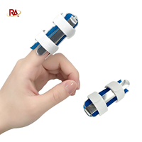 Attelle de protection pour doigts en alliage d'aluminium pour la rééducation et la correction des fractures des doigts.