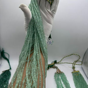 Perles Rondelle à facettes émeraude russe verte naturelle 3mm à 6mm pierres en vrac pour la fabrication de bijoux fins - Product Image 3