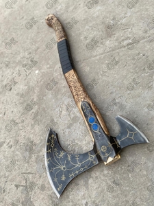 Venta directa de fábrica de alta calidad hecho a mano de acero al carbono <span class=keywords><strong>God</strong></span> <span class=keywords><strong>Of</strong></span> <span class=keywords><strong>War</strong></span> Leviathan Hatchet hachas multiusos madera <span class=keywords><strong>precio</strong></span> inmejorable - Product Image 5