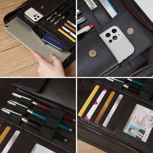 Bolso para ordenador portátil de piel de vaca auténtica estilo Crazy Horse Vintage bolso de oficina moderno para hombre ODM OEM maletín bolso PU de moda - Product Image 4