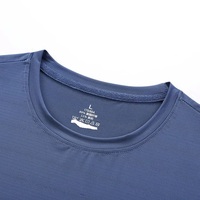 Camisetas de Manga Corta para Hombre, Corte Regular, 100% Poliéster Ecológico, Secado Rápido, Jersey Transpirable de 200g
