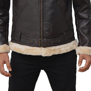 Veste en fourrure de mouton pour homme de qualité supérieure, respirante, écologique, avec logo sur le devant, dernier design, hiver, en vente en ligne - Product Image 6