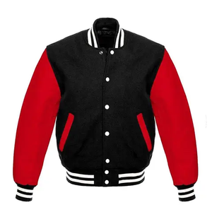 Chaqueta Varsity para Hombre de Alta Calidad, Cómoda, Personalizable en Color y Talla, Transpirable, Impermeable, Resistente al Viento, de Poliéster/Algodón con Letras - Product Image 6