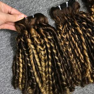 Conjunto completo de 200 de densidad para rizos, mezcla de colores, máquina de extensiones de cabello humano Remy virgen, doble dibujado, sin enredos, sin caída - Product Image 3