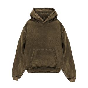 Sweat à capuche en coton 100% pour homme, lavage à l'acide, best-seller, streetwear d'hiver, faible MOQ, 2 pièces, col à capuche tricoté pour le printemps - Product Image 1
