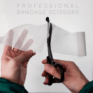 Ciseaux à pansements Golden Trauma 7,5 pouces, lames en acier antiadhésif revêtues de fluor, certifiés CE, réutilisables, ciseaux médicaux EMT - Product Image 5