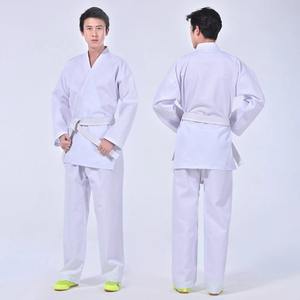 Traje DE JUDO brasileño para adultos y niños BJJ GI profesional en azul blanco negro-tamaño personalizado-100% algodón transpirable" - Product Image 1