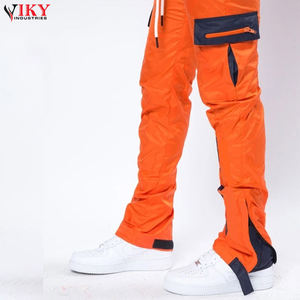 Pantalons empilés pour hommes avec poche latérale, confortables, respirants, grandes tailles, impression de logo personnalisée en gros pour pantalons empilés pour hommes - Product Image 3