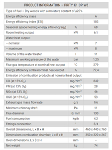Cheminées intérieures modernes à bois de 6.1 Kw Matériau en acier Sortie de chauffage pour villas appartements maisons Offre incroyable - Product Image 2