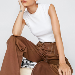 Débardeur de sport respirant et écologique pour femmes grandes tailles / Hauts performants en polyester/coton tendance 2024 - Product Image 3