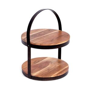 Prix de gros Plateau à gâteau en bois Tasse à gâteau en bois arrondie Support à gâteau pour la maison Hôtel Restaurant Quantité en vrac disponible. - Product Image 2