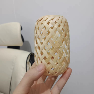 Grande vente Porte-bougie en bambou fait à la main Lanterne Décoration d'intérieur - Écologique Durable Décoration d'anniversaire Noël Pâques Forme personnalisée - Product Image 2