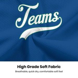 Camiseta de hockey sobre hielo personalizada, Camiseta deportiva de equipo personalizada, manga larga, 100% poliéster, transpirable, estampado de transferencia de calor, azul y verde - Product Image 3