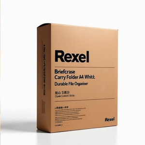 Rexel Briefcase Carry <b>Folder</b> <b>A4</b> White 5-Pack Durable <b>File</b> Organizer - Product Image 2