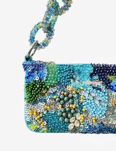 Artisanat traditionnel style bohème broderie travail main pochette sacs à main sacs fantaisie conception coton doublure au meilleur prix de gros - Product Image 3