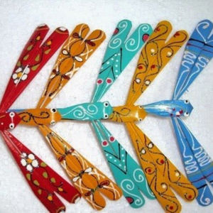 Libellule en bambou artisanale du Viet Nam ANGLE - Product Image 1