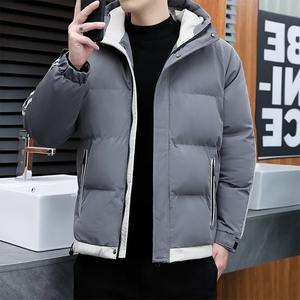 Clásico superventas abrigo de algodón con dos capucha para hombre chaqueta acolchada de algodón grueso chaqueta acolchada con capucha para estudiantes chaqueta informal para jóvenes - Product Image 3