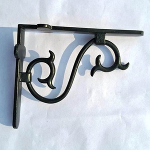 Supports d'étagères en métal robuste pour ferme rustique industrielle Support d'étagère flottant en fer de qualité avec structure en acier triangulaire - Product Image 5