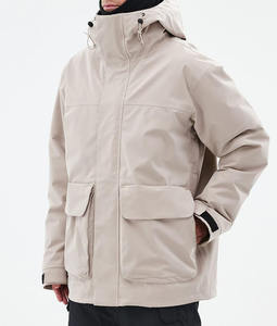 Veste de ski imperméable personnalisée pour hommes | Veste d'hiver de snowboard en plein air avec capuche et poches | Fabricant de vêtements de ski OEM/ODM 2025 - Product Image 3
